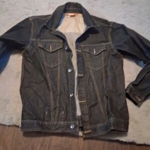 VINTAGE Sean John Jacket Mens 3XLB Blue Denim  Jean